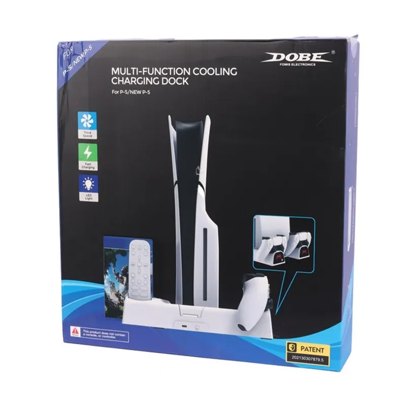 پایه چند منظوره پلی استیشن 5 دابی مدل Multlfunctiona Cooling Stand TP5-3532B فست شارژر